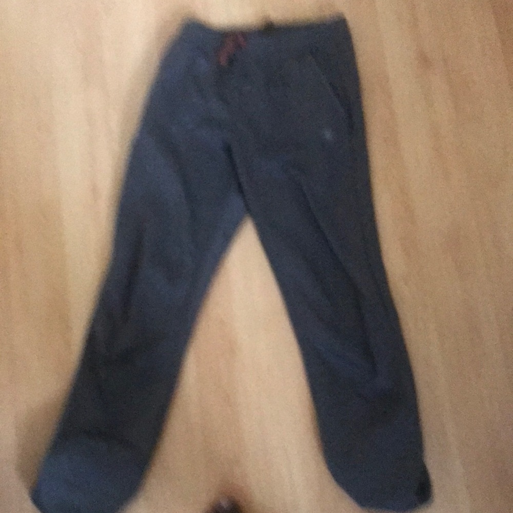 Stretch pants.